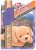 TY Beanie Babies BBOC Card - Series 4 - Retired (PURPLE) - FETCH the Golden Retreiver Dog (Mint)