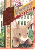 TY Beanie Babies BBOC Card - Series 4 - Retired (ORANGE) - NIBBLY the Rabbit (Mint)