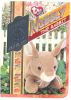 TY Beanie Babies BBOC Card - Series 4 - Retired (SILVER) - NIBBLY the Rabbit (Mint)