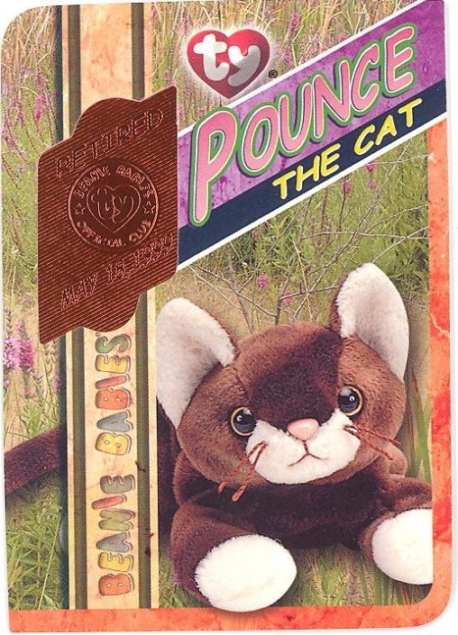 pounce the cat beanie baby