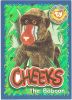 TY Beanie Babies BBOC Card - Series 4 Wild (GOLD) - CHEEKS the Baboon (Mint)