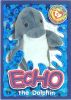 TY Beanie Babies BBOC Card - Series 4 Wild (PURPLE) - ECHO the Dolphin (Mint)