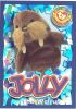 TY Beanie Babies BBOC Card - Series 4 Wild (PURPLE) - JOLLY the Walrus (Mint)