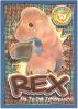 TY Beanie Babies BBOC Card - Series 4 Wild (GOLD) - REX the Dinosaur (Mint)