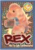 TY Beanie Babies BBOC Card - Series 4 Wild (ORANGE) - REX the Dinosaur (Mint)
