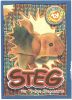 TY Beanie Babies BBOC Card - Series 4 Wild (GOLD) - STEG the Dinosaur (Mint)