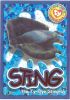 TY Beanie Babies BBOC Card - Series 4 Wild (ORANGE) - STING the Stingray (Mint)
