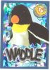 TY Beanie Babies BBOC Card - Series 4 Wild (GOLD) - WADDLE the Penguin (Mint)