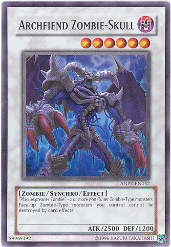 Yu-Gi-Oh Card - ANPR-EN042 - ARCHFEND ZOMBIE-SKULL (super rare holo)  (Mint): Sell2BBNovelties.com: Sell TY Beanie Babies, Action Figures,  Barbies, Cards & Toys selling online