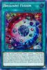 Yu-Gi-Oh Card - BLRR-EN064 - BRILLIANT FUSION (secret rare holo) (Mint)