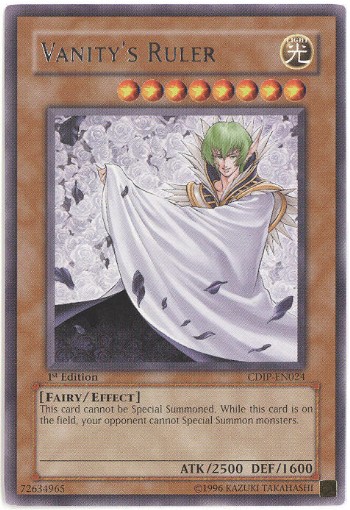 Yu-Gi-Oh Card - CDIP-EN024 - VANITY'S RULER (rare) (Mint ...