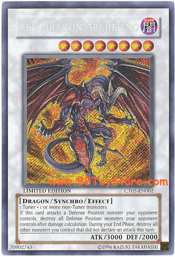 Yu-Gi-Oh Card - CT05-EN002 - RED DRAGON ARCHFIEND (secret rare holo) (Mint): Sell2BBNovelties.com: Sell TY Beanie Babies, Action Figures, Barbies, Cards & Toys selling online Yu-Gi-Oh Card - CT05-EN002 - RED DRAGON ARCHFIEND (secret rare holo) (Mint): Sell2BBNovelties.com: Sell TY Beanie Babies, Action Figures, Barbies, Cards & Toys selling online