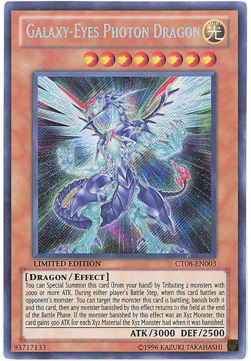 Yu-Gi-Oh Card - CT08-EN003 - GALAXY-EYES PHOTON DRAGON