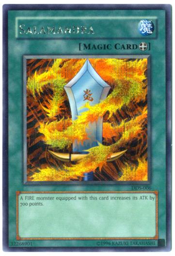 Yu-Gi-Oh Card - DDS-006 - SALAMANDRA (DARK DUEL STORIES) (prismatic secret  rare holo) (Mint): Sell2BBNovelties.com: Sell TY Beanie Babies, Action  Figures, Barbies, Cards & Toys selling online