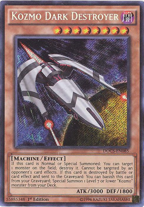 Yu-Gi-Oh Card - DOCS-EN085 - KOZMO DARK DESTROYER (secret rare holo)  (Mint): Sell2BBNovelties.com: Sell TY Beanie Babies, Action Figures,  Barbies, Cards & Toys selling online