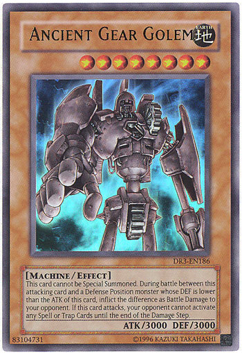 Yu-Gi-Oh Card - DR3-EN186 - ANCIENT GEAR GOLEM (ultra rare holo) (Mint): Sell2BBNovelties.com: Sell TY Beanie Babies, Action Figures, Barbies, Cards & Toys selling online Yu-Gi-Oh Card - DR3-EN186 - ANCIENT GEAR GOLEM (ultra rare holo) (Mint): Sell2BBNovelties.com: Sell TY Beanie Babies, Action Figures, Barbies, Cards & Toys selling online