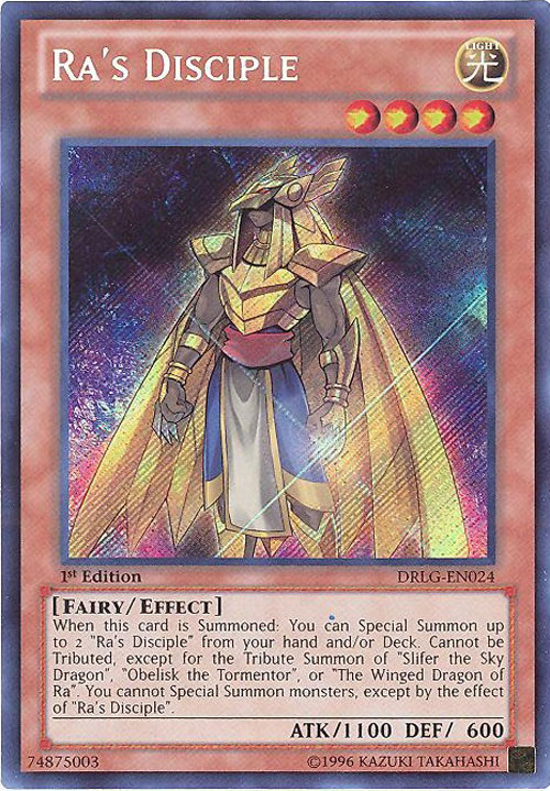 Yu-Gi-Oh Card - DRLG-EN024 - RA'S DISCIPLE (secret rare holo) (Mint ...