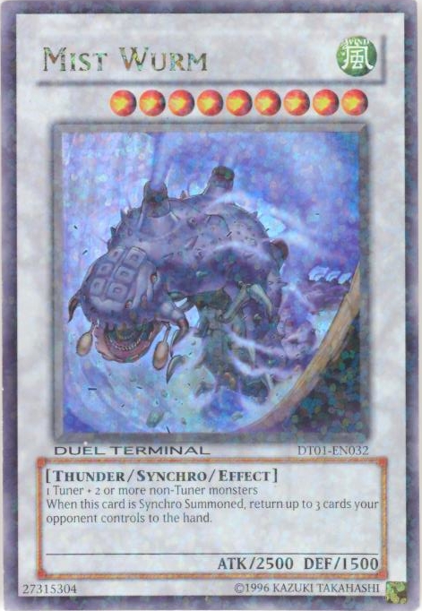Yu-Gi-Oh Card - DT01-EN032 - MIST WURM (duel terminal ultra parallel rare) (Mint)