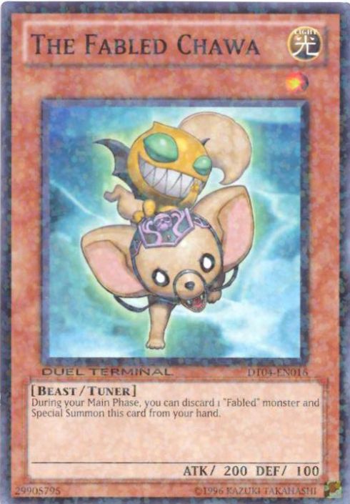 Yu-Gi-Oh Card - DT04-EN016 - THE FABLED CHAWA (duel terminal normal  parallel rare) (Mint): Sell2BBNovelties.com: Sell TY Beanie Babies, Action  Figures, Barbies, Cards & Toys selling online