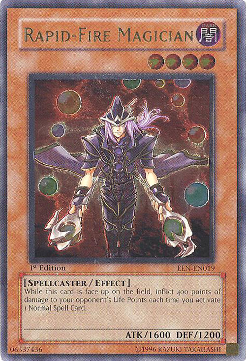 Yu-Gi-Oh Card - EEN-EN019 - RAPID-FIRE MAGICIAN (ultimate rare