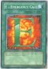 Yu-Gi-Oh Card - EOJ-EN039 - E -EMERGENCY CALL (common) (Mint)