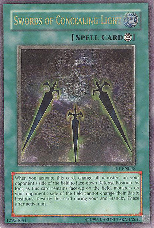 Yu-Gi-Oh Card - FET-EN042 - SWORDS OF CONCEALING LIGHT (ultimate rare ...