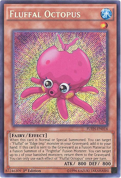 Yu-Gi-Oh Card - FUEN-EN014 - FLUFFAL OCTOPUS (secret rare holo) (Mint):  Sell2BBNovelties.com: Sell TY Beanie Babies, Action Figures, Barbies, Cards  & Toys selling online