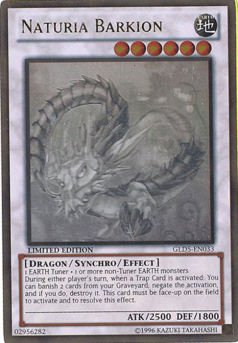 Yu-Gi-Oh Card - GLD5-EN033 - NATURIA BARKION (ghost/gold rare holo) (Mint): Sell2BBNovelties.com: Sell TY Beanie Babies, Action Figures, Barbies, Cards & Toys selling online Yu-Gi-Oh Card - GLD5-EN033 - NATURIA BARKION (ghost/gold rare holo) (Mint): Sell2BBNovelties.com: Sell TY Beanie Babies, Action Figures, Barbies, Cards & Toys selling online