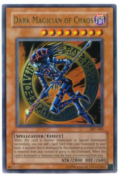 Yu-Gi-Oh Card - IOC-065 - DARK MAGICIAN OF CHAOS (ultra rare holo) (Mint):  Sell2BBNovelties.com: Sell TY Beanie Babies, Action Figures, Barbies, Cards  & Toys selling online