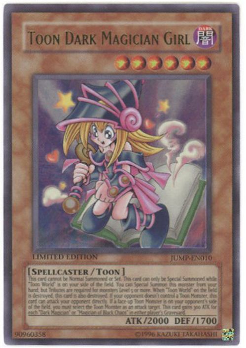 Yu-Gi-Oh Card - JUMP-EN010 - TOON DARK MAGICIAN GIRL (ultra rare holo)  (Mint): Sell2BBNovelties.com: Sell TY Beanie Babies, Action Figures,  Barbies, Cards & Toys selling online