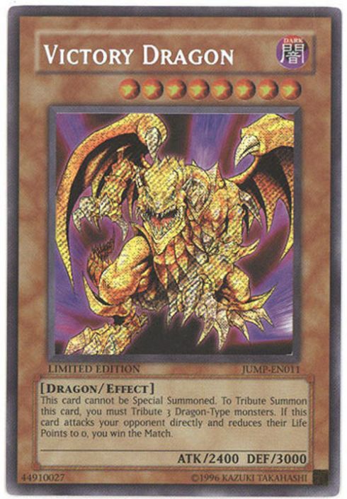 Yu-Gi-Oh Card - JUMP-EN011 - VICTORY DRAGON (secret rare holo) (Mint)