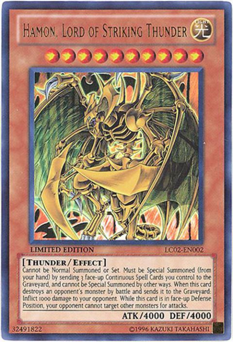 Yu-Gi-OH Hamon Lord Of Strinking Thunder LC02-EN002 