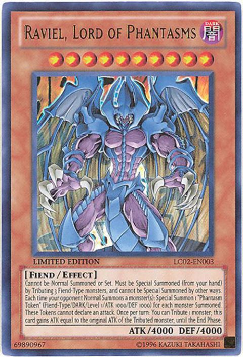 Yu-Gi-Oh Card - LC02-EN003 - RAVIEL, LORD OF PHANTASMS (ultra rare holo)  (Mint): Sell2BBNovelties.com: Sell TY Beanie Babies, Action Figures,  Barbies, Cards & Toys selling online