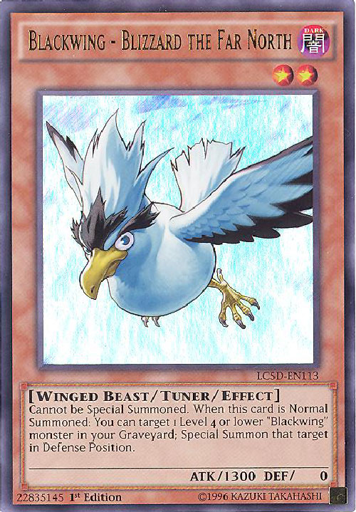 Yu-Gi-Oh Card - LC5D-EN113 - BLACKWING - BLIZZARD THE FAR NORTH (ultra...