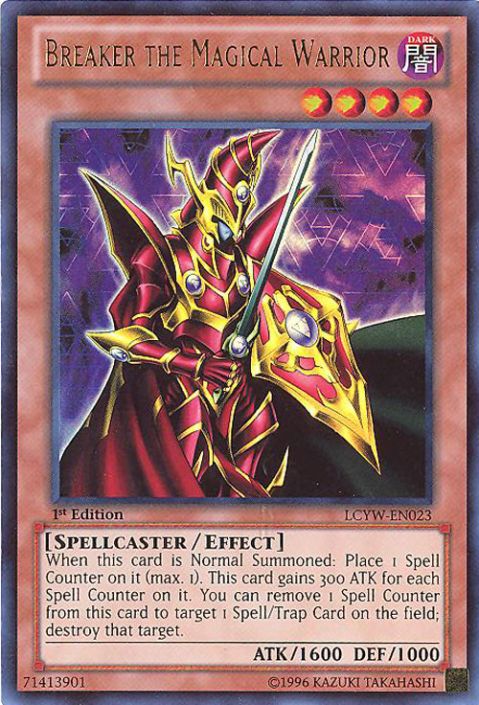 Yu-Gi-Oh Card - LCYW-EN023 - BREAKER THE MAGICAL WARRIOR (ultra rare holo)  (Mint): Sell2BBNovelties.com: Sell TY Beanie Babies, Action Figures,  Barbies, Cards & Toys selling online