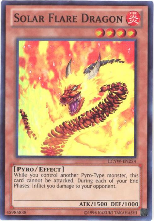 Yu-Gi-Oh Card - LCYW-EN254 - SOLAR FLAME DRAGON (super rare holo) (Mint) Yu-Gi-Oh Card - LCYW-EN254 - SOLAR FLAME DRAGON (super rare holo) (Mint)