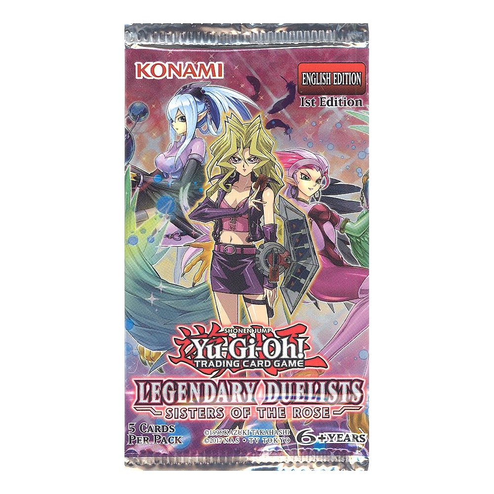 Yu-Gi-Oh Cards - Legendary Duelists: Sisters of the Rose - Booster Pack (5  Cards) (Mint): Sell2BBNovelties.com: Sell TY Beanie Babies, Action Figures,  Barbies, Cards & Toys selling online