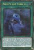 Yu-Gi-Oh Card - LEDE-EN061 - NIGHTMARE THRONE  (quarter century secret rare holo) (Mint)