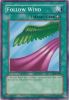 Yu-Gi-Oh Card - LOB-098 - FOLLOW WIND (common) (Mint)