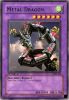 Yu-Gi-Oh Card - LOB-102 - METAL DRAGON (rare) [1st Edition] (Mint)