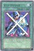 Yu-Gi-Oh Card - LOB-095 - STOP DEFENSE (rare) *1st Edition* (Mint)