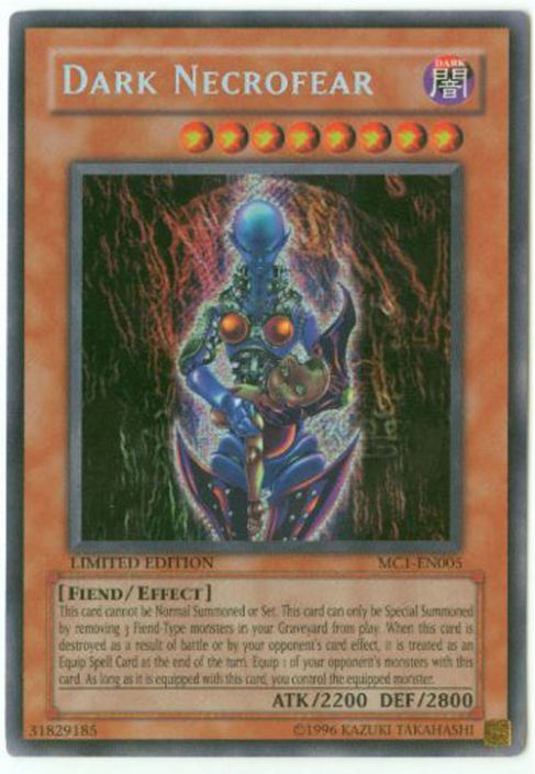 yugioh card dark necrofear Curse [LED5-EN001] Ultra Rare  Darkhold Games it is treated as an Equip Magic Card at the end of the turn Yu-Gi-Oh Card - MC1-EN005 -