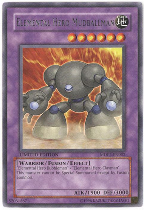 Yu-Gi-Oh Card - MDP2-EN002 - ELEMENTAL HERO MUDBALLMAN (rare) (Mint): Sell2BBNovelties.com: Sell TY Beanie Babies, Action Figures, Barbies, Cards & Toys selling online Yu-Gi-Oh Card - MDP2-EN002 - ELEMENTAL HERO MUDBALLMAN (rare) (Mint): Sell2BBNovelties.com: Sell TY Beanie Babies, Action Figures, Barbies, Cards & Toys selling online