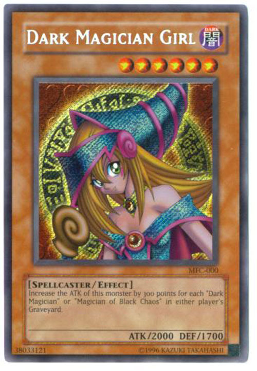 YuGiOh Card MFC000 DARK MAGICIAN GIRL (secret rare holo) (Mint
