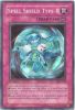 Yu-Gi-Oh Card - MFC-043 - SPELL SHIELD TYPE-8 (super rare holo) *1st Edition* (Mint)
