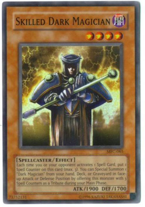 Yu-Gi-Oh Card - MFC-065 - SKILLED DARK MAGICIAN (super rare holo) (Mint):  Sell2BBNovelties.com: Sell TY Beanie Babies, Action Figures, Barbies, Cards  & Toys selling online