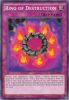 Yu-Gi-Oh Card - MIL1-EN023 - RING OF DESTRUCTION (common) (Mint)