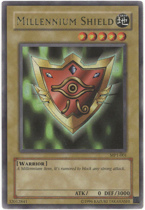 Yu-Gi-Oh Card - MP1-001 - MILLENNIUM SHIELD (ultra rare holo