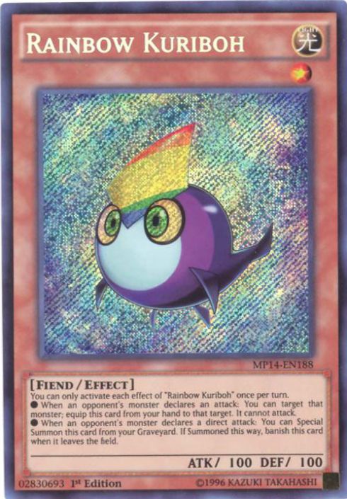 yugioh rainbow cards Best 2007 Dragon Tin Opening Ever! This is of the Super Rare rarity. Yu-Gi-Oh Card - MP14-EN188 -