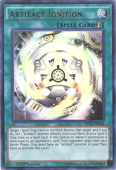 yugioh artifact deck Yu-Gi-Oh ARTIFACT SANCTUM - Secret Rare - BLLR-EN080 - 1st Edition
